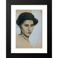 thumbnail image 2 of Josef Wawra 14x18 Black Modern Framed Museum Art Print Titled - Young Woman En Face (1914), 2 of 5
