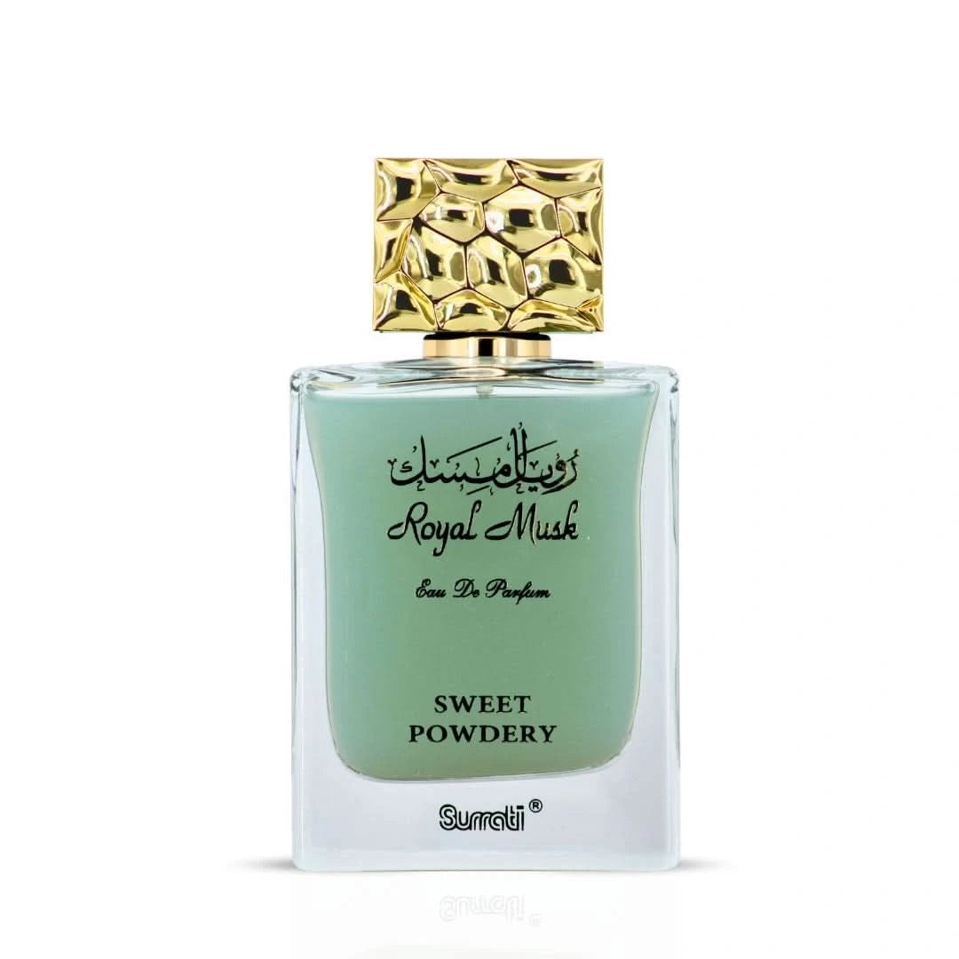 Royal Musk Sweet Powdery EDP 100ML (3.4 OZ) by SURRATI, Exotic Fragrances for Men  Women.