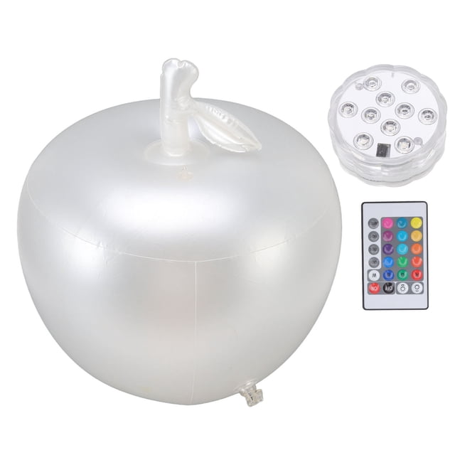 Bolas LED Que Brillan Intensamente, Forma De Bola De Luz LED Inflable Impermeable De 16 Colores De PVC Para Fiestas De Navidad