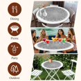 thumbnail image 7 of Grey Christmas Snowflake Round Tablecloth, Fitted Table Cover with Elastic for 36"-44" Round Tables, Xmas Winter Modern Textured Table Cloth Outdoor Indoor Dinning Party Waterproof Tablecloths, 7 of 7