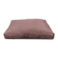 thumbnail image 3 of Retro Pet House, Curvy Wavy Lines Simplistic Pattern on Dark Red Background Vintage Twist Tile, Outdoor & Indoor Portable Dog Kennel with Pillow and Cover, 5 Sizes, Burgundy White, by Ambesonne, 3 of 4