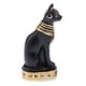 thumbnail image 4 of Estatua de gato Mau del antiguo Egipto, de resina, tallada a mano, para la suerte y la riqueza. Negro, 4 of 8