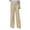 Beige, variant on HUPTTEW Women's Spring Summer Pant Trouser Fashionable Button Cotton Baggy Wide Legged Casual Pant Trouser