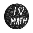 thumbnail image 1 of Balery I love Math Cubiertas para Neumáticos - Protector Resistente para Neumáticos de Camioneta, SUV, Remolque, Camper y RV-17 inch, 1 of 6