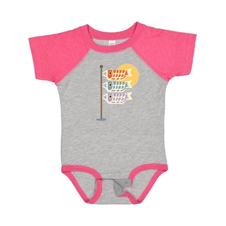 

Inktastic Japanese Carp Fish Flags Boys or Girls Baby Bodysuit