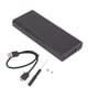 thumbnail image 3 of Adaptador De Caja SSD, Caja Adaptadora De Caja MSATA A USB3.0 De 6 Gbps Carcasa De aleación De Aluminio Portátil Delgada Negra Velocidad Súper Alta Para Computadoras Portátiles, 3 of 7