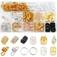 thumbnail image 2 of 1 Box Dreadlocks Beads Braiding Hair Cuffs Dreadlocks Buckles Hair Accessories, 2 of 4
