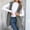 Gray, variant on Women's Fashion Solid Color Sleeveless Loose-fitting Vest Jacket Army Green L