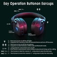 thumbnail image 3 of Andoe Wireless Gaming Headset for PS5/PS4/PC/Xbox, Surround Sound Gaming Headphones with Noise-Cancelling Microphone, 3.5mm Wired Jack (Black), 3 of 8