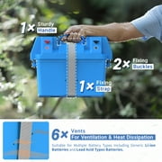 Redodo Portable Battery Box, Max. 60A Current Group 24-27 12V Battery Box for RV, Trolling Motor