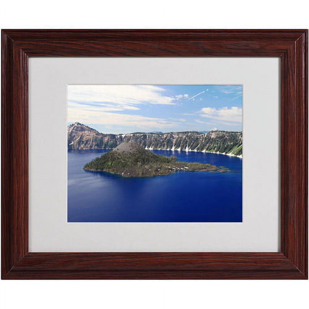 Trademark Fine Art "Wizard Island" Matted Framed Art by Pierre Leclerc