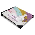 thumbnail image 2 of Darling Souvenir Couverture Rigide Imprimée Licorne et Étoiles Multicolore Personnalisée pour Livre d'Or pour Fête d'Anniversaire Insigne Registre-7 x 9 Pouces, 2 of 5