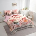 thumbnail image 3 of Feelyou Couple Gnome Twin Bedding Sets 7pcs, Happy Valentine's Day Bedding Comforter Set, 3 of 8