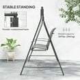 thumbnail image 4 of Outsunny Swing Stand, Metal Swing Frame, 528 LBS Weight Capacity, Black, 4 of 10