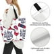 thumbnail image 3 of Fotbe Red Wine Glass Bottle Bolsa Tote Estética de Lona con Estampado para Mujer - Bolsa Reutilizable de Hombro Casual para Vacaciones, Compras, Trabajo y Gimnasio, 3 of 8