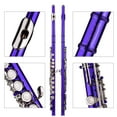 thumbnail image 7 of Dcenta Closed Hole C Flute 16 Keys Cupronickel Nickel-plated Wind Instrument with Carry Case Flute Stand Gloves Cleaning Cloth Mini Screwdriver Cleaning Rod, 7 of 7