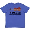 thumbnail image 3 of Inktastic Violin Humor Music Youth T-Shirt, 3 of 5