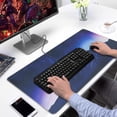 thumbnail image 2 of Snow Mountains Under the Purple Stars&nbsp;mousepad Gamingwaterproof,rubber+multispandexwashable MousepadDesk Pad for Office Home Game 31.5x15.7inches, 2 of 7