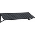 thumbnail image 3 of BACKYARD BEAUTIFUL Metal Awning 70" x 24", Front Door and Window Canopy with Powder-Coated Frame, Weather Resistant Sun and Rain Shelter for Patio, Entrance, Porch and Balcony, Dark Gray, 3 of 8