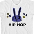 thumbnail image 2 of Bunny Bros Hip Hop Cartoon Bunny Crew Neck Short Sleeve Boys' White T-shirt-XS, 2 of 4