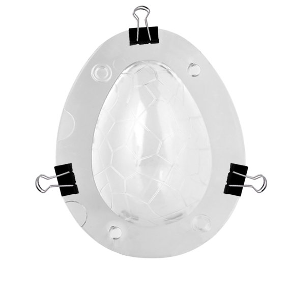 Easter Egg Mold, Breakable Easter Egg Chocolate Mold, Large 3D Silicone Easter Egg Candy Mold, for Chocolate, Jello, Soap, Bath Bomb, Lotion Bar, Clay, Plaster, Cake Decorating Tool 15x11.5cm