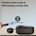 thumbnail image 3 of KUEPHOM CD Player Alarm Clock Radio with Remote:CD/MP3,Bluetooth,FM player with Speakers,USB Charger and Dimmable Display for Bedroom-Dual Alarm with Optional Sound Suitable for Heavy/light Sleeper., 3 of 8