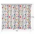 thumbnail image 5 of Pioneer Flower Floral Print Pattern Shower Curtain 84"x72" ,Bathroom Decorative Shower Curtains Set with 12 Hooks,Modern Waterproof Washable Shower Curtain, 5 of 6
