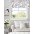 thumbnail image 3 of Curtain Valance for Windows,Ocean Coral Starfish Shell on White Kitchen Valances Rod Pocket Short Curtains,Colorful Underwater World Window Treatment Panel for Bedroom Bathroom 42"x12", 3 of 7