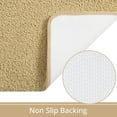 thumbnail image 2 of Junovo Soft Bathroom Rug Runner Absorbent Microfiber Bath Rugs for Bathroom Non Slip Bath Mat for Tub, Shower Floor,24"x48",Beige, 2 of 6