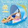 thumbnail image 3 of Livhil Pool Floats for Adults Pool Float and Loungers, Pool Float with Canopy and Headrest, 3 of 7
