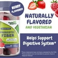 thumbnail image 7 of Health Supplied Fiber Prebiotic Gummies Sugar Free, Keto Friendly | Gut Cleansing, Constipation Relief | Natural Berry Flavor, 7 of 7