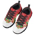 thumbnail image 4 of Uourmeti Kids Christmas Sneakers Size 1.5 Boys Girls Knitted Mesh Sneakers with Snowman Capybara Print Athletic Sports Shoes Lightweight Slip on Trainer, 4 of 7