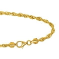 thumbnail image 5 of JewelStop 14K Yellow Gold 22in 4mm Solid Diamond Cut Rope Chain with Lobster Clasp, 5 of 5