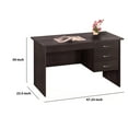 thumbnail image 5 of Benzara Contemporary Style Desk With Spacious Storage, Dark Brown, 5 of 5