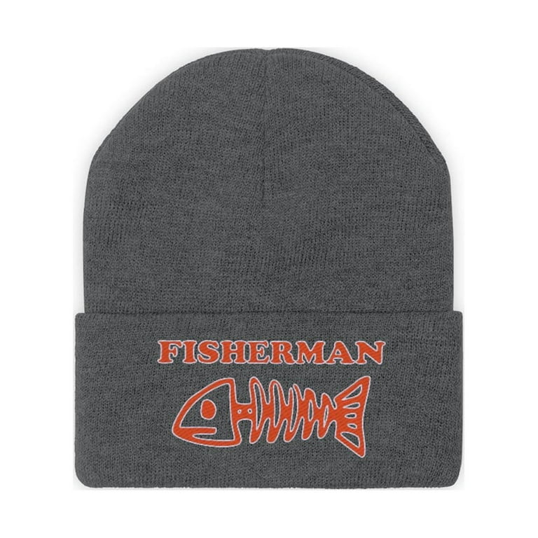 Fisherman Beanie Hats for Boys Men Winter Hats for Kids Fishing Gifts Ice  Fishing Gear Mens Christmas Gifts 