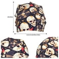 thumbnail image 2 of Rocae Guitar Skull record for Beanies Hats for Men Women Warm Chunky Knit Hats Winter, 2 of 7