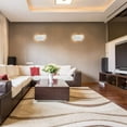 thumbnail image 4 of Aplique de pared para interior, moderno aplique LED blanco de 24 W, IP20, no regulable, diseño de aluminio, iluminación decorativa para dormitorio, pasillo, sala de estar, oficina, blanco cálido, 4 of 7