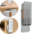 thumbnail image 5 of racks Cable Management Bracket Punch Free Cord Organizer Cable Holder Cable Fixer office Household Desktop Transparent, 5 of 9