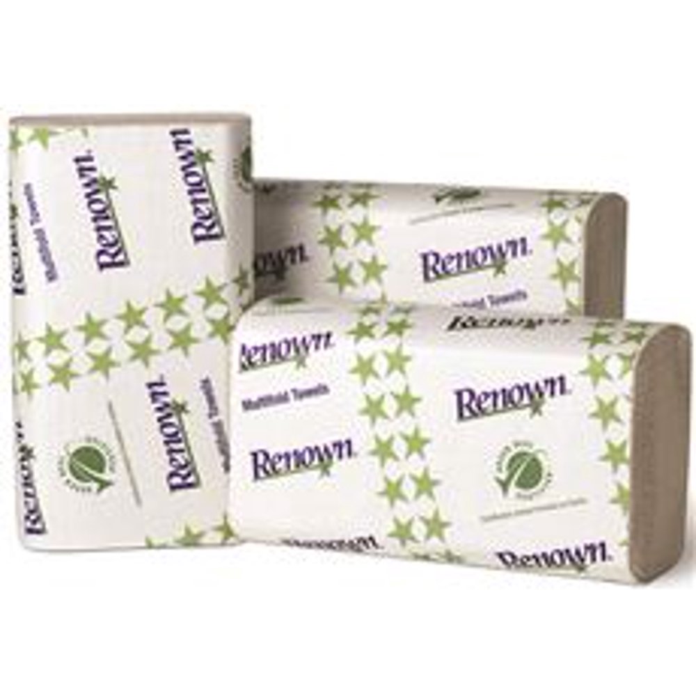 Renown Multifold Paper Towels, White, 91/8X91/2 In., 16 250Count