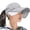 Light Gray, variant on Women's Summer Sun Hat UPF 50+ Wide Brim, Ponytail Friendly Lightweight Cap For Vacation, Hiking, Camping Outdoor Activities White One Size