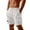 White, variant on OSOLU Solid Color Men's Cozy Corduroy Shorts Comfortable Elastic Summer Daily Wear Lightweight Breathable Loose Fit Fashion Trendy Outfit Everyday Comfort Versatile Bottoms