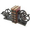 Design Toscano Industrial Gear Sculptural Iron Bookends