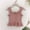 Pink, variant on BRGZLK Toddler Girls Wide Strap Top Summer Solid Color Knitted Stretch Camisole Kids Casual Button Front Ruffled Sports Tank Top Pink 8-9 Years
