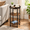 Cherry-Classic, variant on Small Round Side Table With Charging Station Black