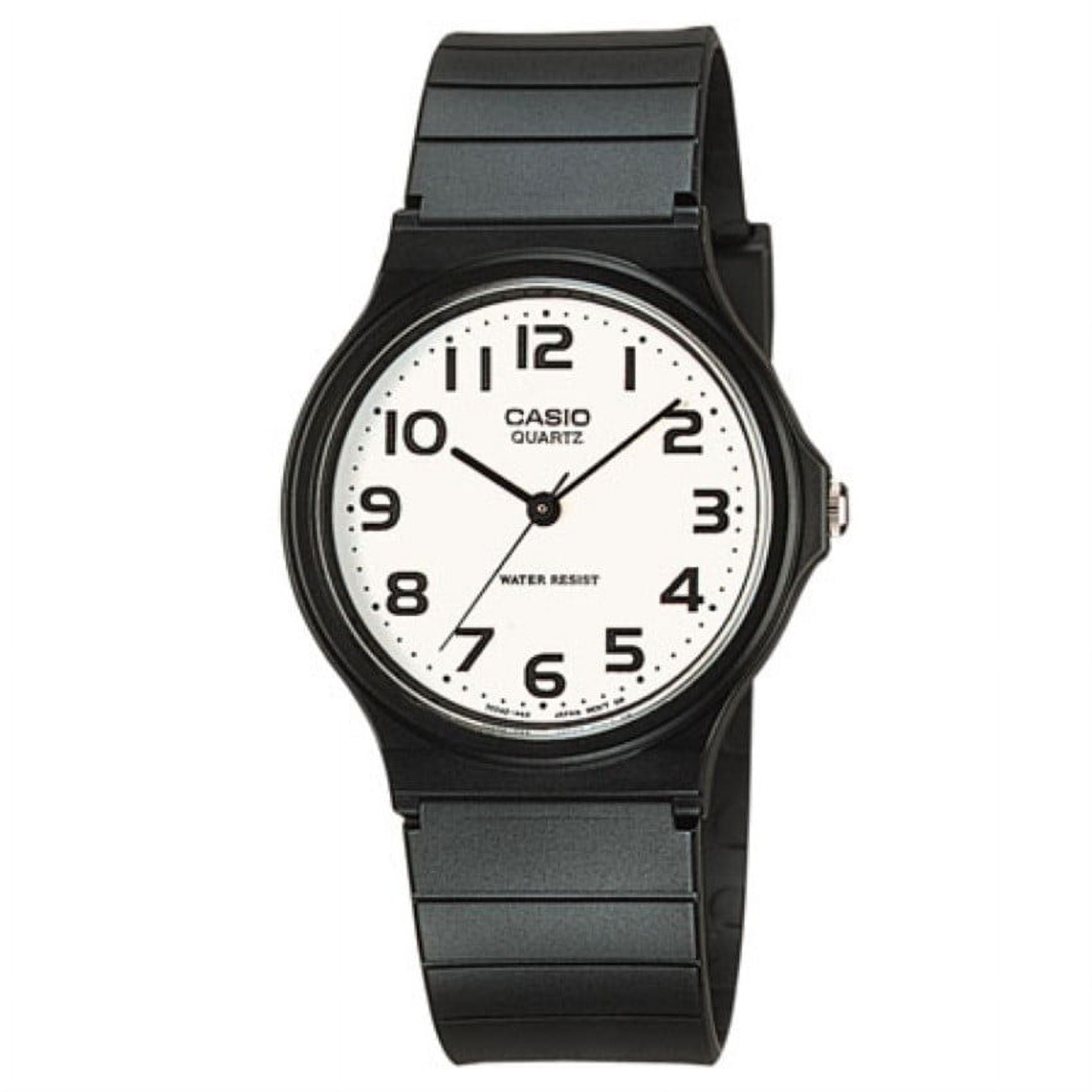Casio Men's Classic Resin Analog Watch, White Dial