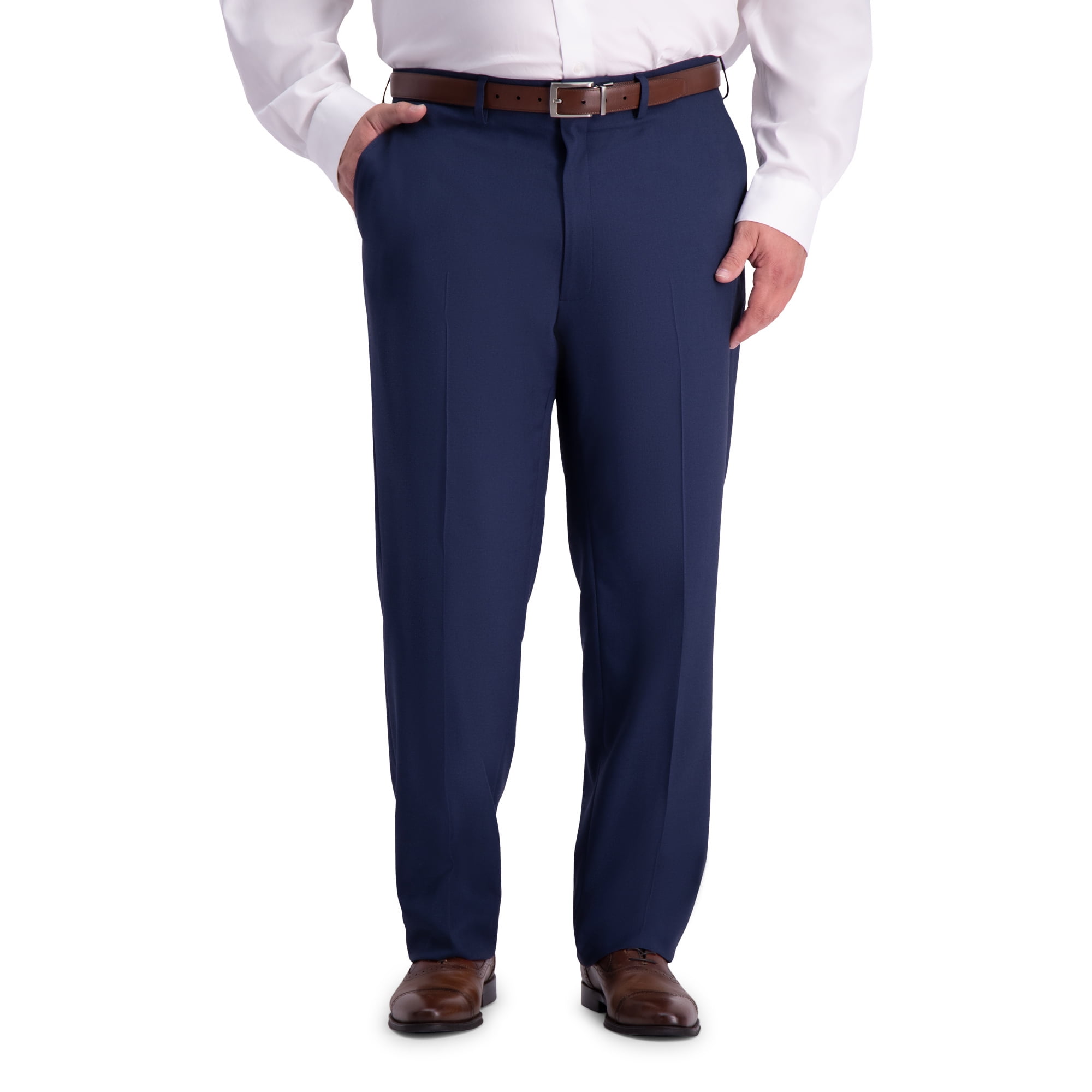 Haggar Mens Tall B/&t Solid Gab Stretch Classic Fit Suit Separate Pant HY90272