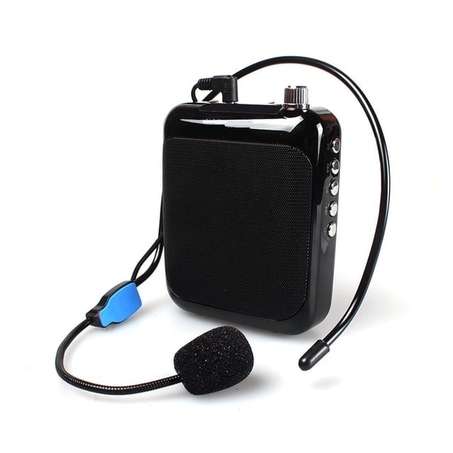 Voice Amplifier Professional Teacher Microphone With FM Repeat And Music Player Function For Coaches Tour Guides ,Easy to Use
