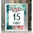 thumbnail image 3 of Darling Souvenir Table Numbers Abstract & Floral Elegent Table Cards Wedding Decorative-4" x 6" (1 to 40), 3 of 4