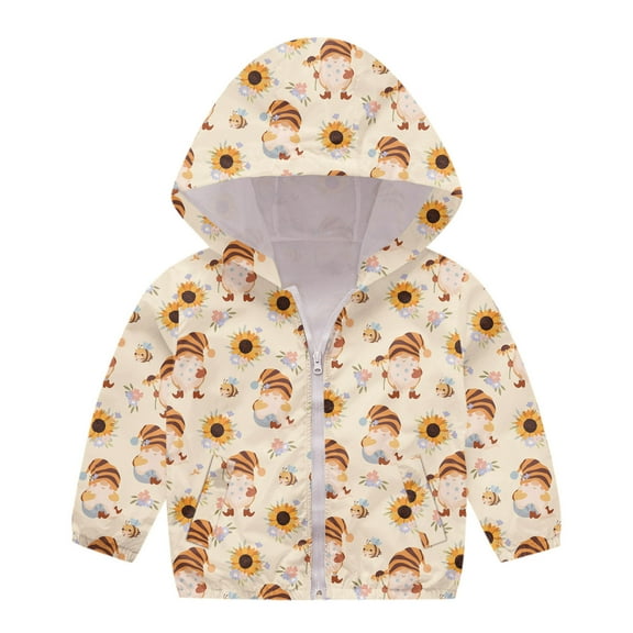 Vedolay Boy's Blazer jackets Boy's Zipper Jacket Kid Outerwear Hoodies Windbreaker Coats,Yellow 18-24 Months