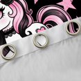 thumbnail image 4 of Erosebridal Cartoon Animal Unicorn Curtains Pack of 2 (42x84 Each) For Kids,Kawaii Stars Print Curtains Blackout, 4 of 7
